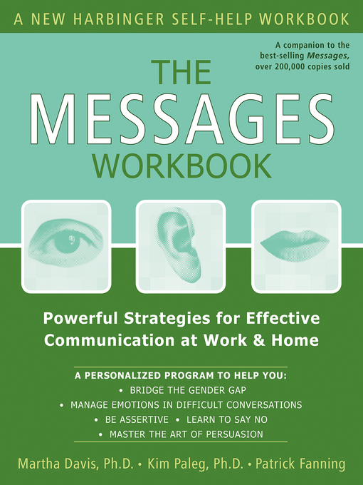 Title details for The Messages Workbook by Martha Davis - Wait list